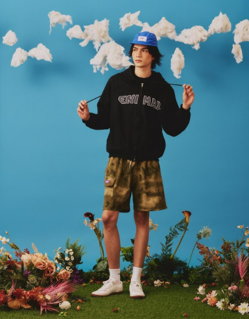 Applique Zip-Up Hoodie