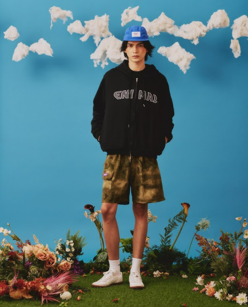 Applique Zip-Up Hoodie