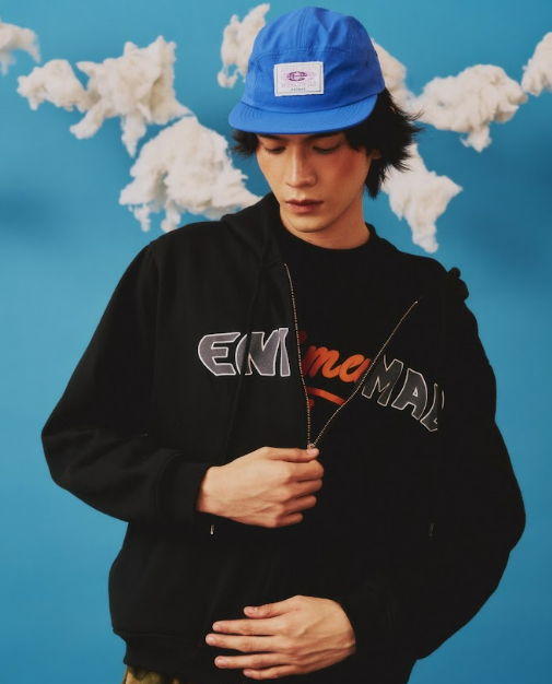 Applique Zip-Up Hoodie