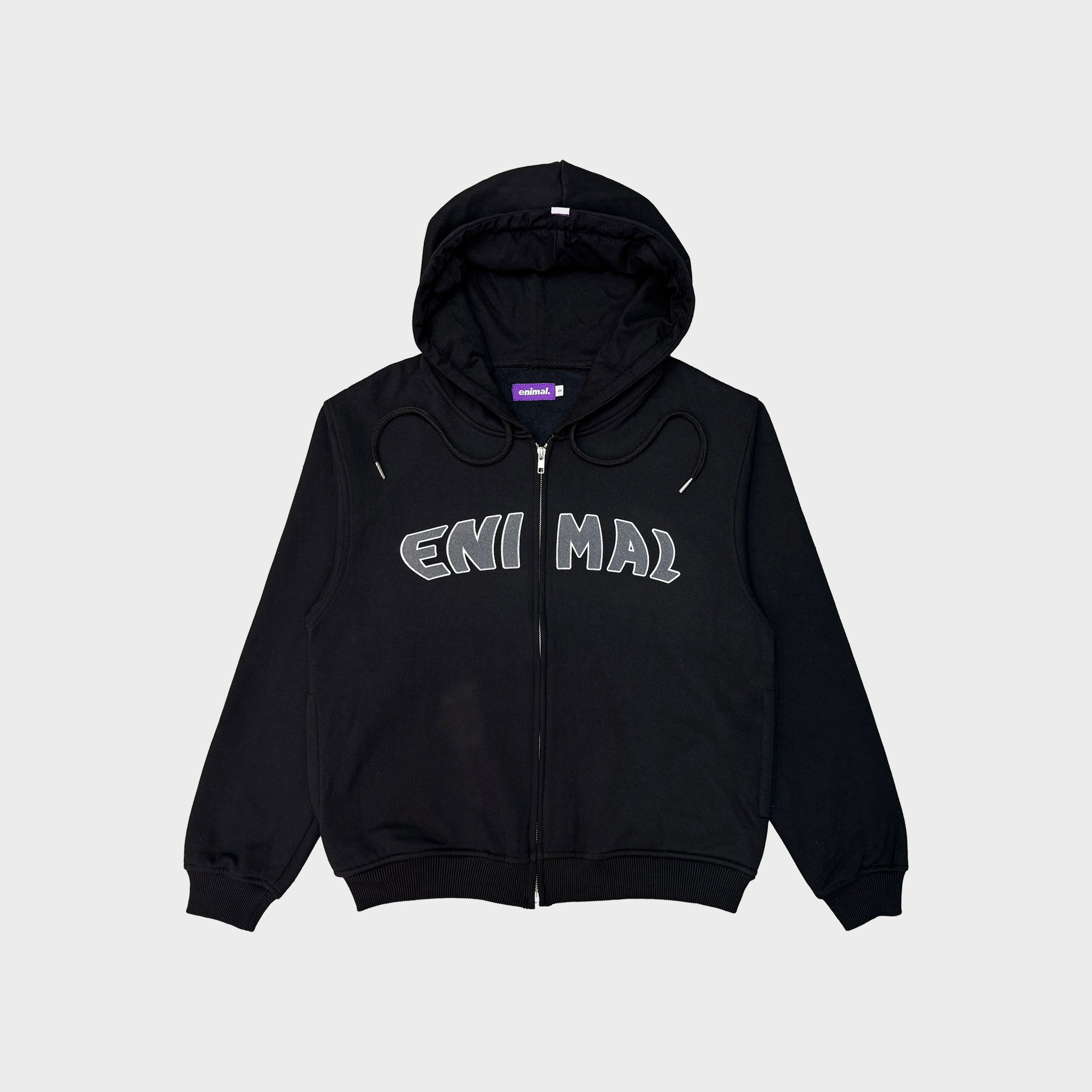 Applique Zip-Up Hoodie