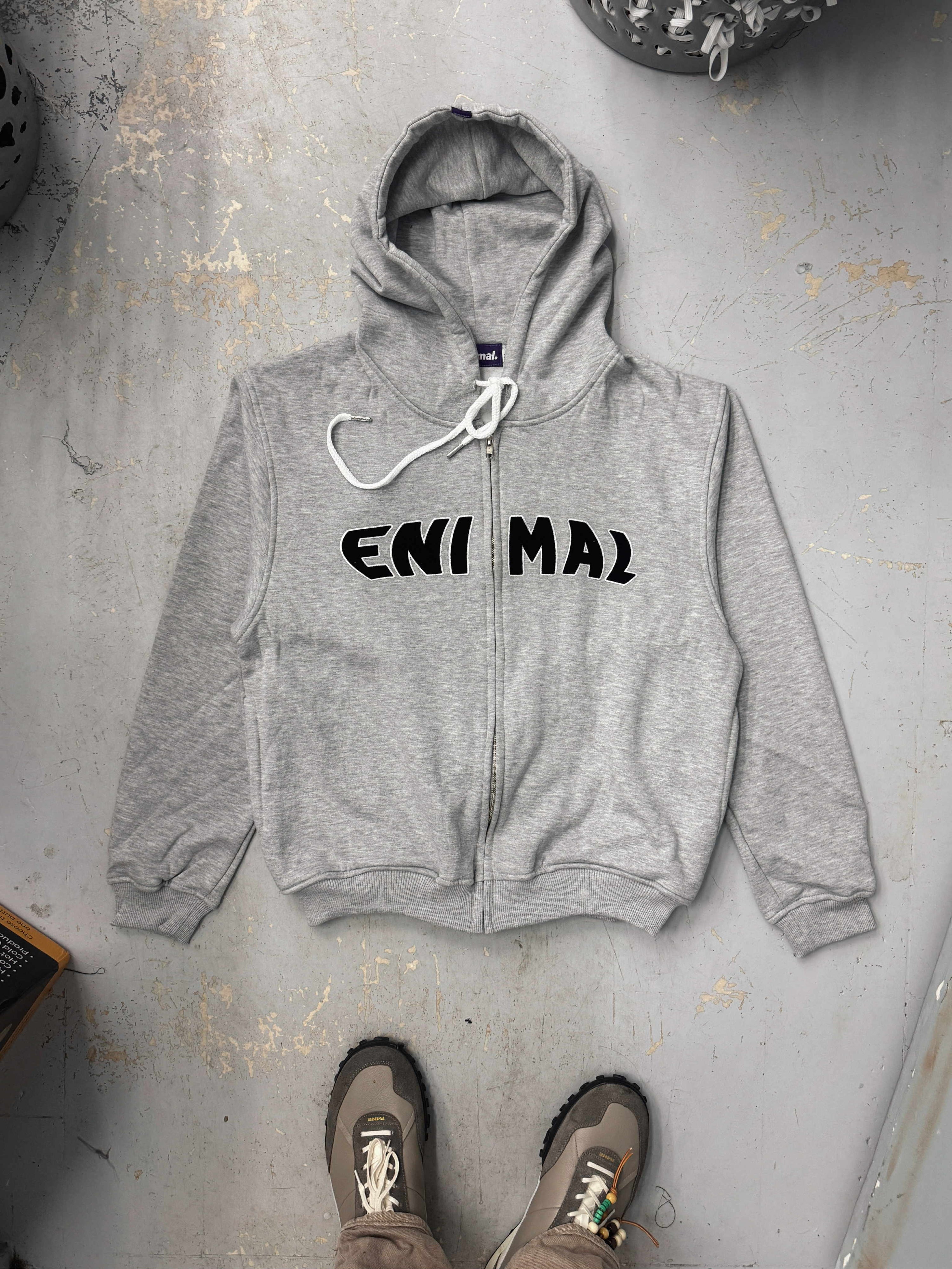 Applique Zip-Up Hoodie