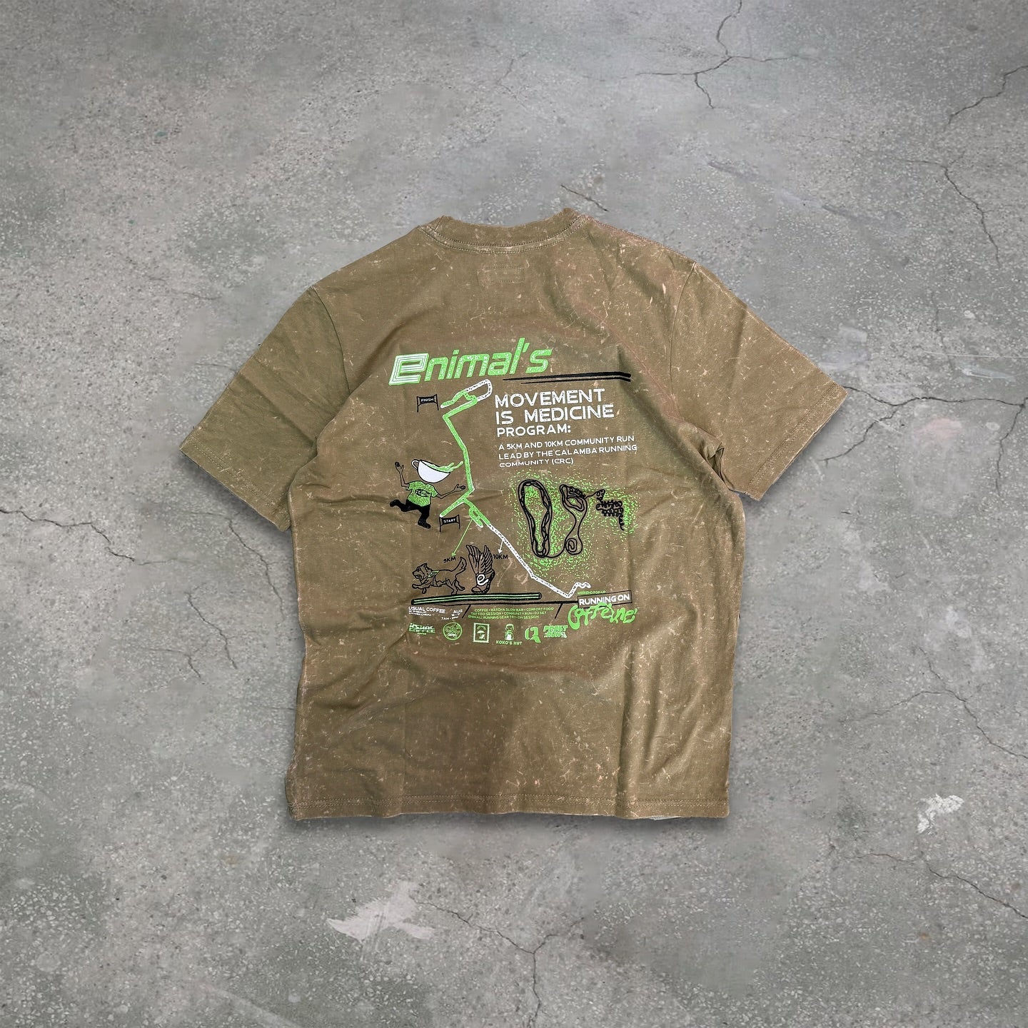 Running on Caffeine Shirt - Vintage Washed