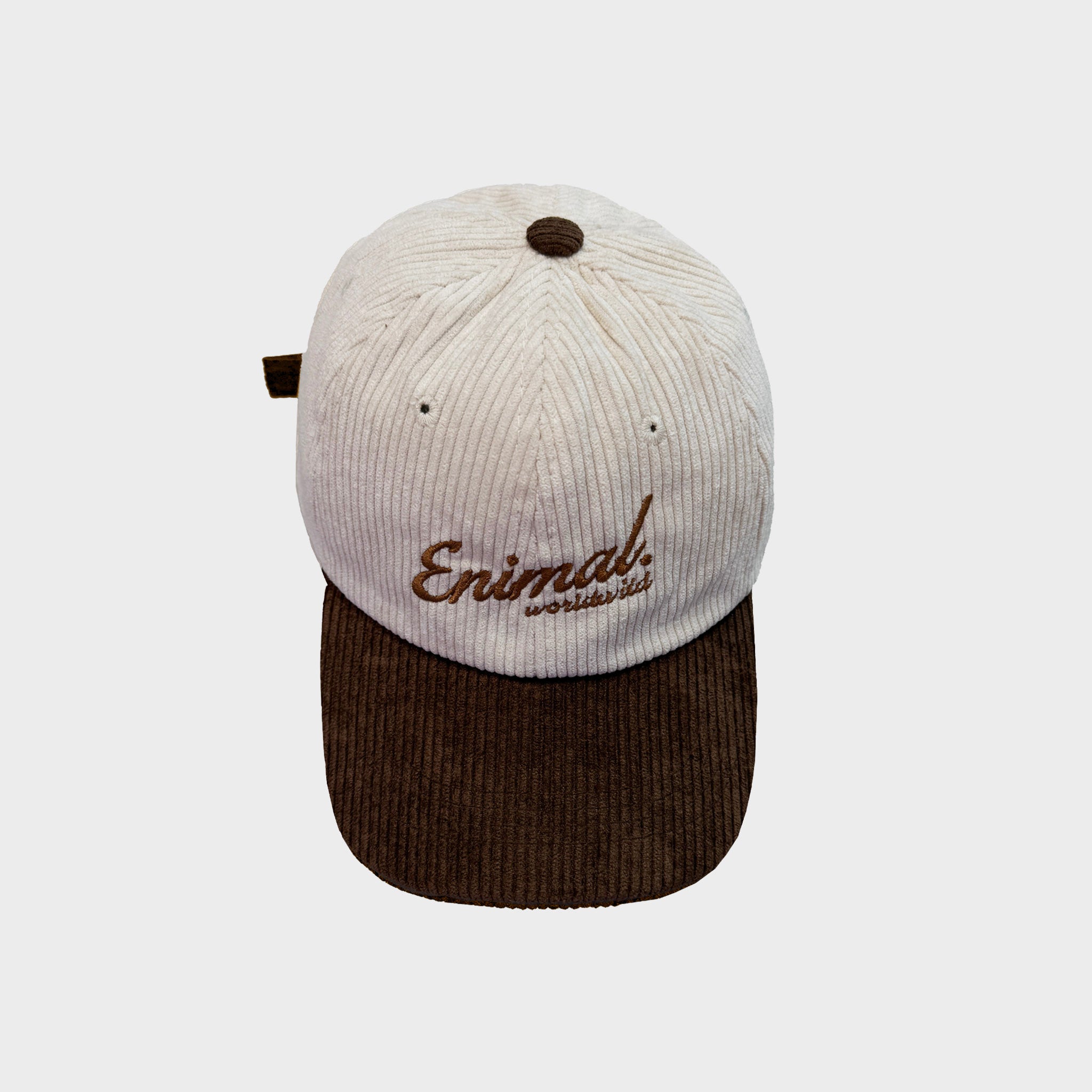 Contrast Corduroy Embroidered Hats