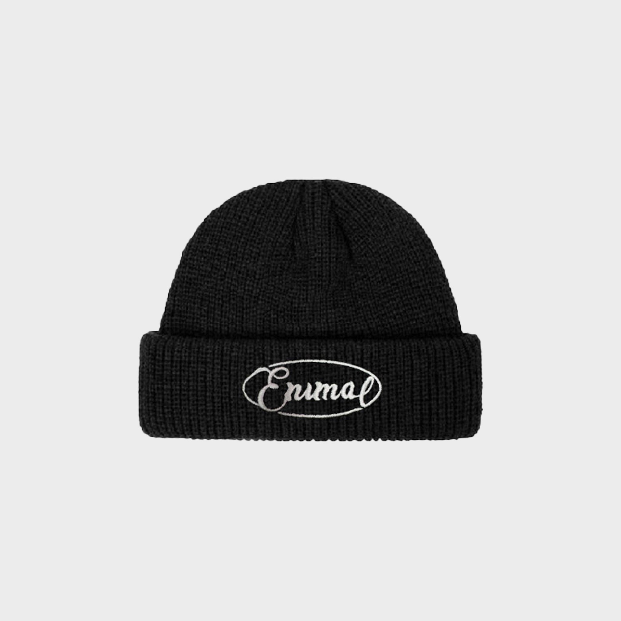 Embroidered "Script" Fisherman Beanie