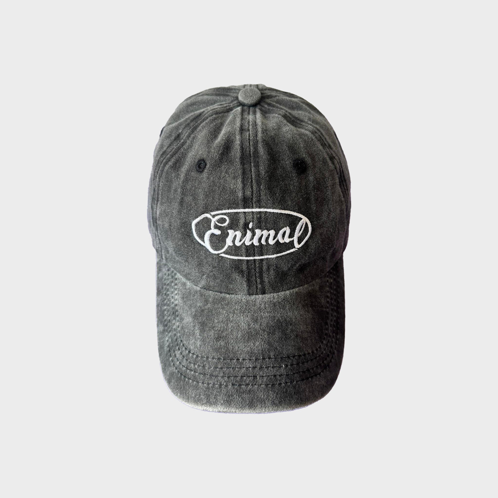 "Script" Embroidered Vintage Hat