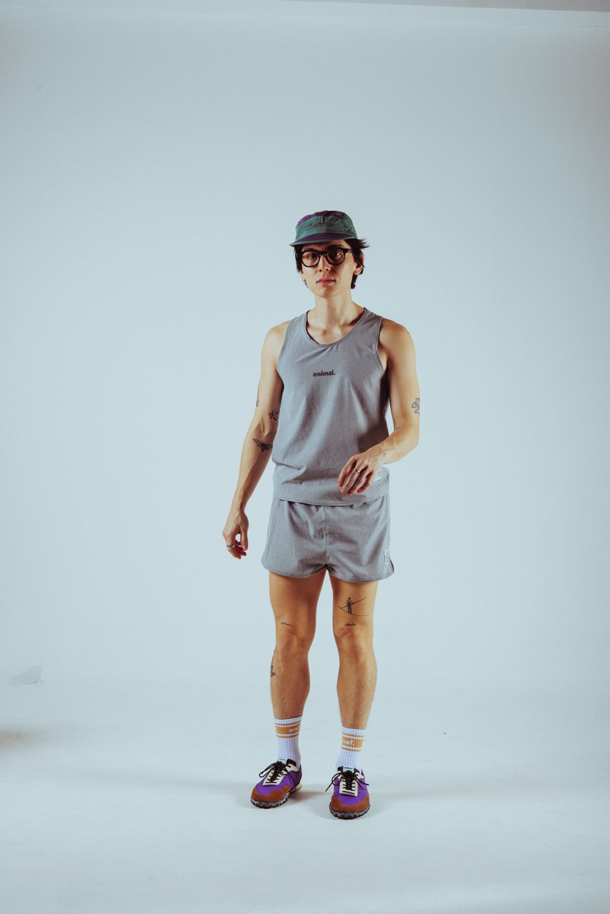 Bolt Running Shorts - Heather Grey