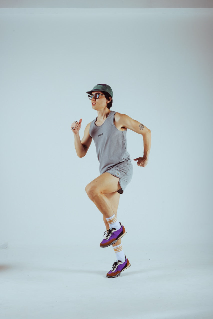 Bolt Running Shorts - Heather Grey