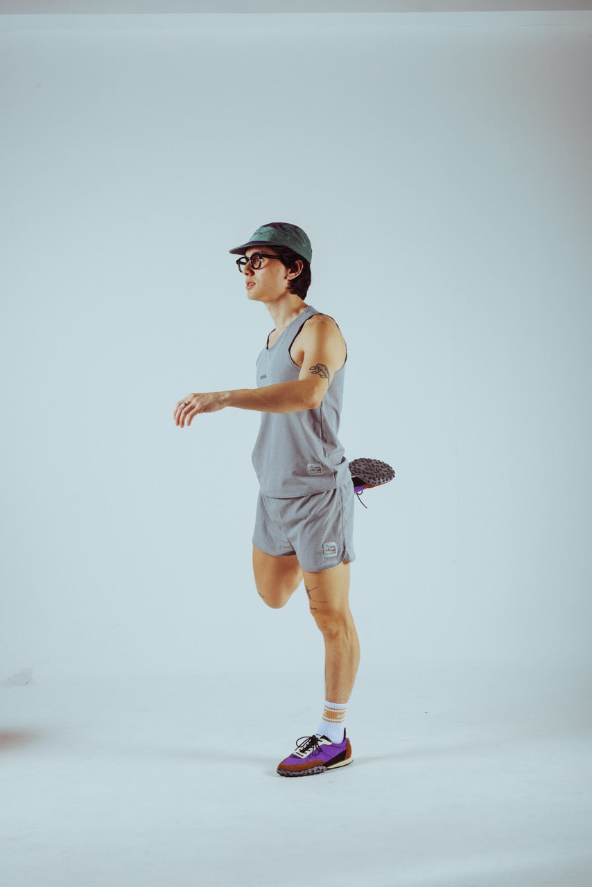 Bolt Running Shorts - Heather Grey