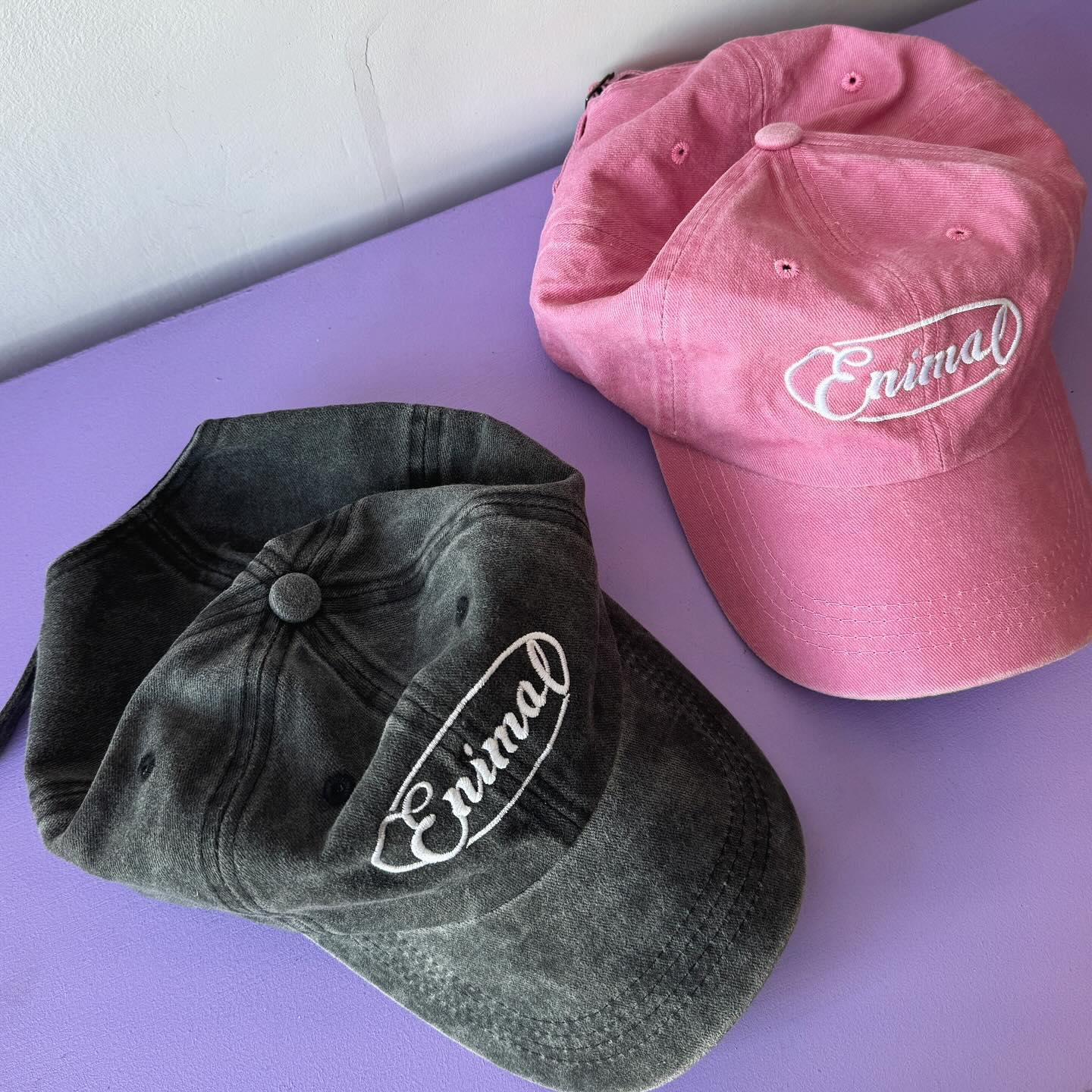 "Script" Embroidered Vintage Hat